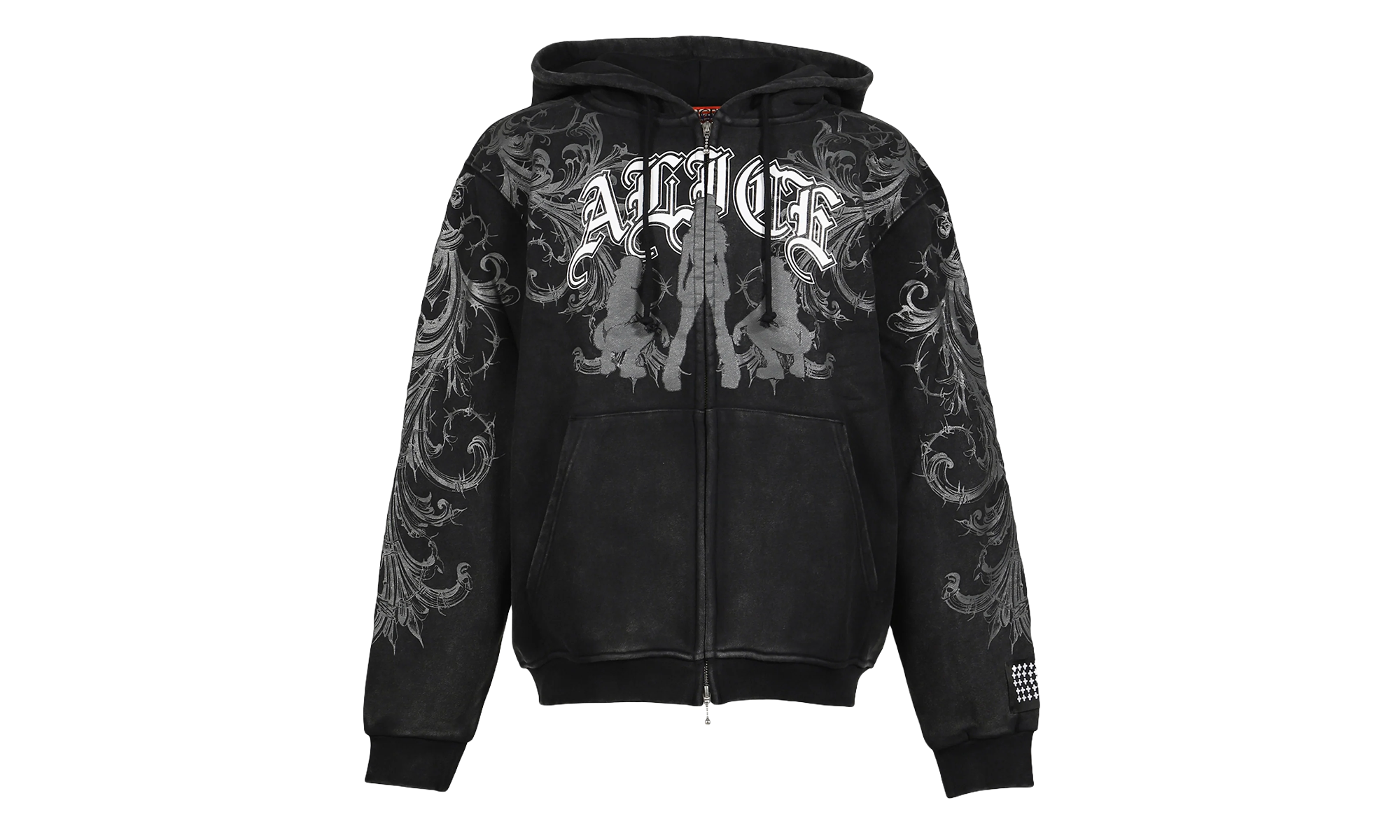 Alice Hollywood Graphic Zip Hoodie "Black" MAH25FL001
