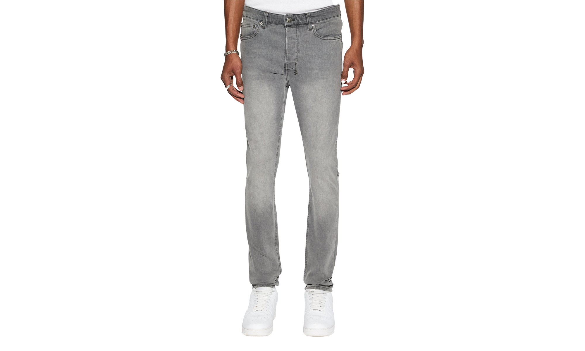 Mid -Long Rise Slim Tapered Leg Full Length Jeans "Chitch Prodigy" 5000004392